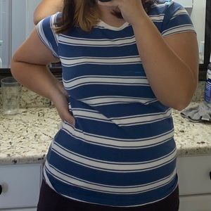 For the Republic striped tee